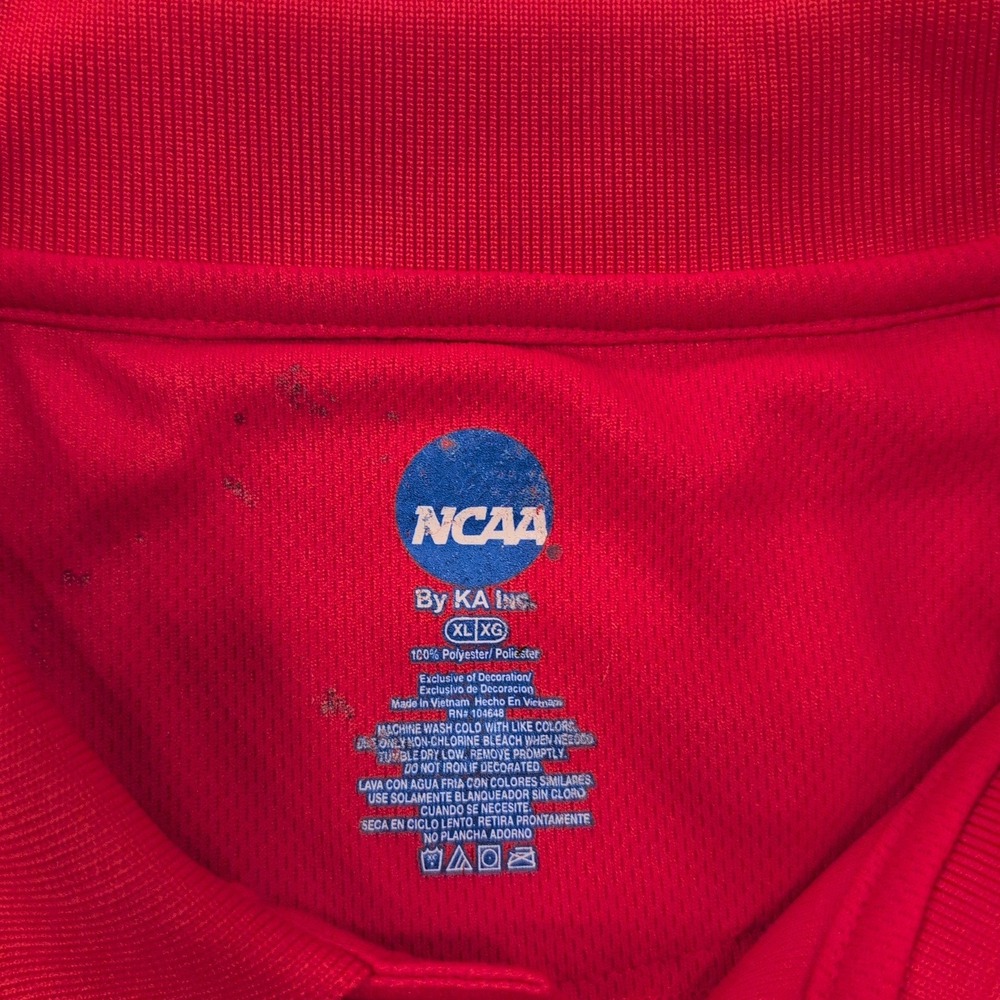 Ohio State‎ Buckeyes NCAA Red Short Sleeve Polo Shirt Men's XL - Picture 3 of 4